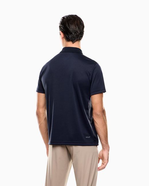 EA7 Blue Golf Pro Polo Shirt for men