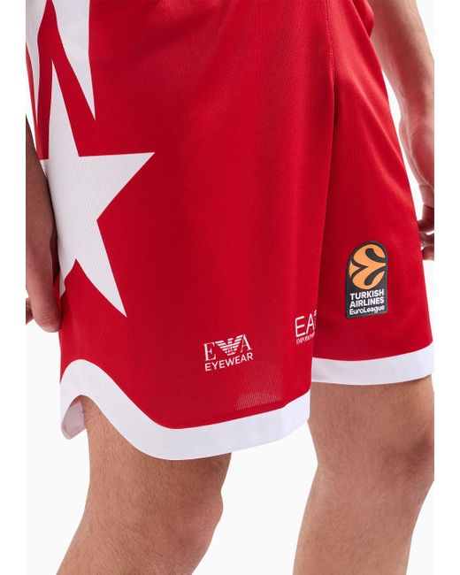 EA7 Shorts in Red für Herren