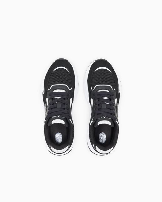EA7 White Crusher Sonic Mix Sneakers