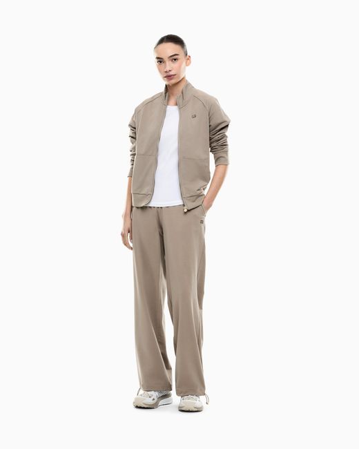 EA7 Natural Sweatshirt Core Lady Regular Fit Stretch Cotton