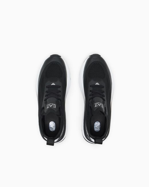 EA7 Black Crusher Sonic Sneaker Strick Aus Mesh Crusher Sonic Knit