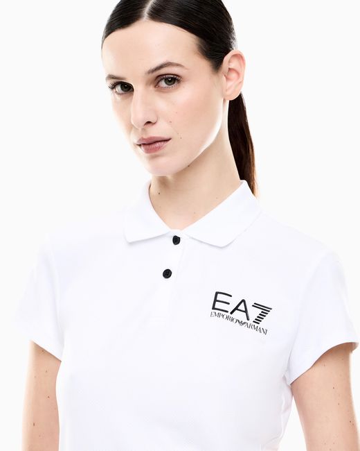 EA7 White Ventus7 Polo