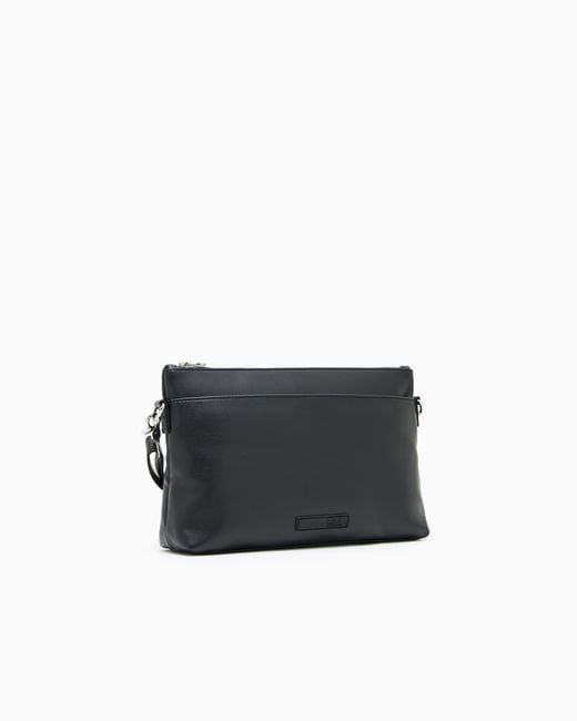EA7 Black Winter Mix Umhängetasche Aus Gewebe