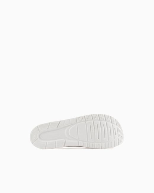 Slides di EA7 in White da Uomo