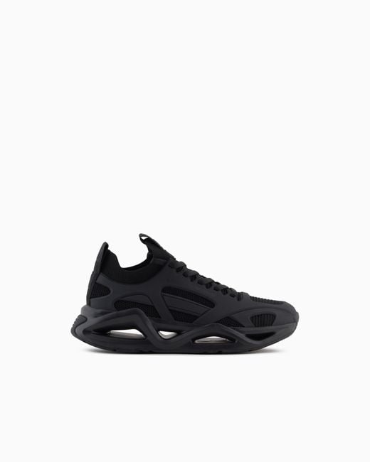 EA7 Black Infinity Cage Sneakers