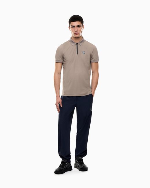 EA7 Natural Slim-Fit Polo Shirt Premium Shield for men