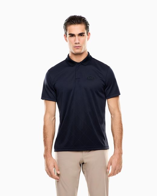 EA7 Blue Golf Pro Polo Shirt for men