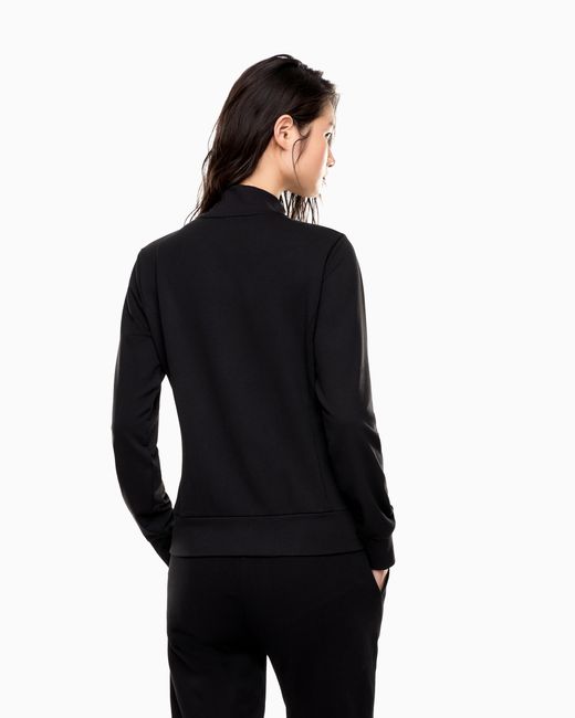 EA7 Black Evolution Zipped Sweatshirt