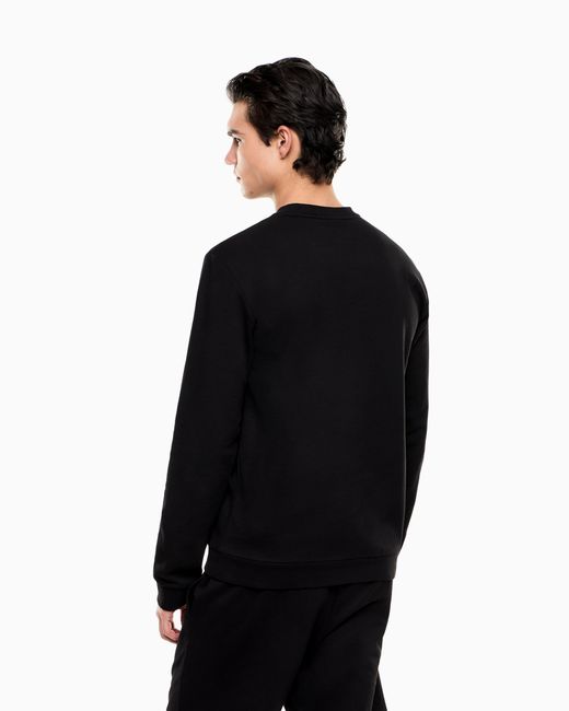 EA7 Black Slim Sweatshirt Core Identity for men