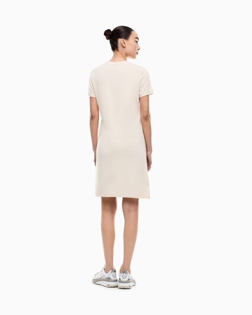 EA7 Natural Short-Sleeve Dress Evolution