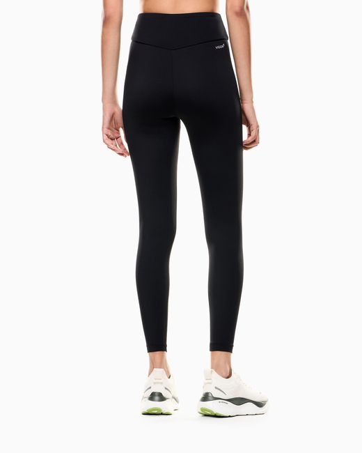 EA7 Black Stretch Legging With High Waist