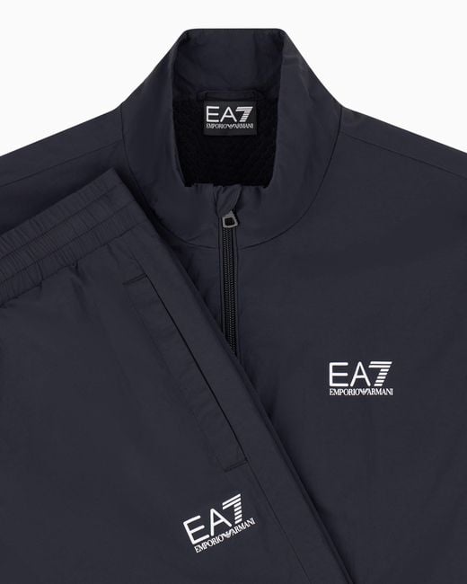 EA7 Blue Tracksuit Core Identity Oversized for men