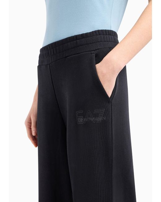 Pantaloni Ampi Graphic Series In Cotone Organico Asv di EA7 in Black