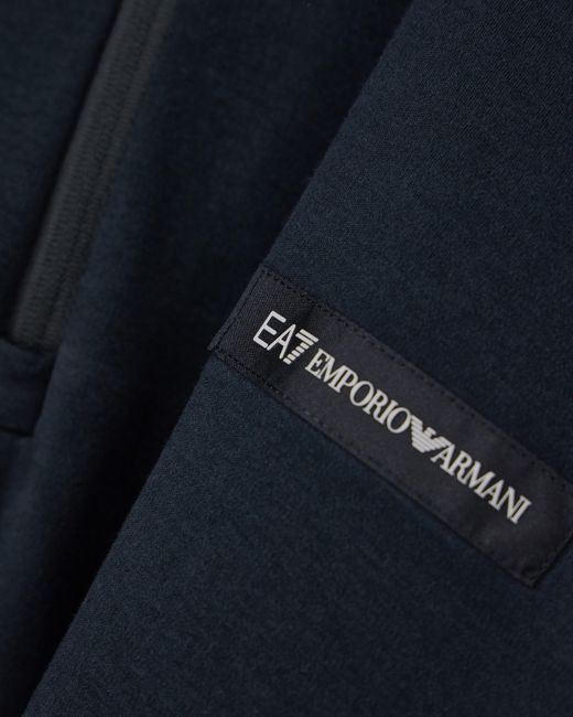 EA7 Blue Polo Shirt Logo Series Regular Fit for men