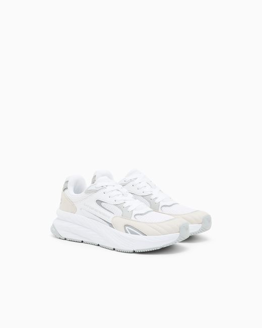 EA7 White Crusher Sonic Mix Sneakers