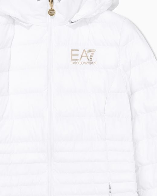 EA7 White Padded Jacket