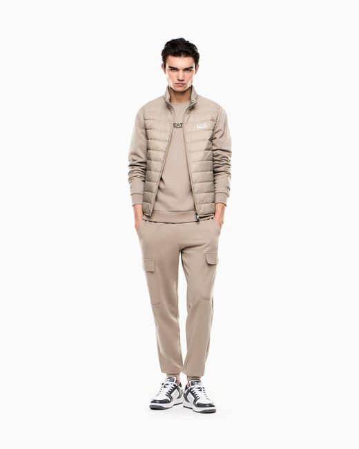 EA7 Natural Long Sleeve Sweatshirt for men