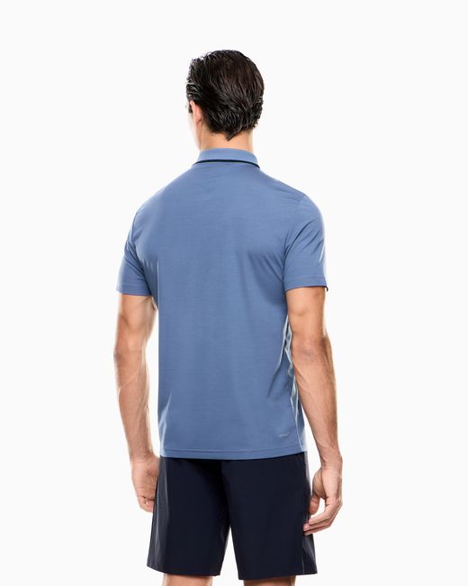 EA7 Blue Golf Pro Polo Shirt for men