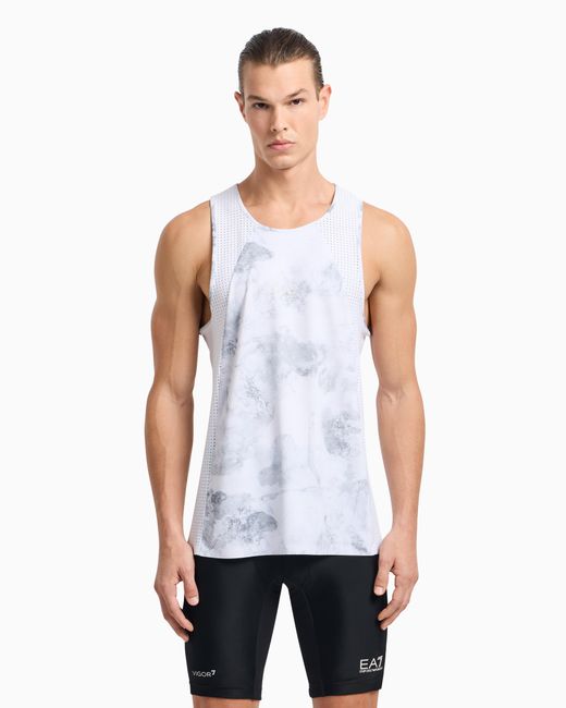 Canotta Dynamic Athlete di EA7 in White da Uomo