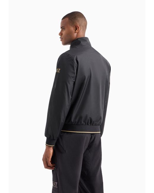 EA7 Blue Core Identity Technical-fabric Jacket for men