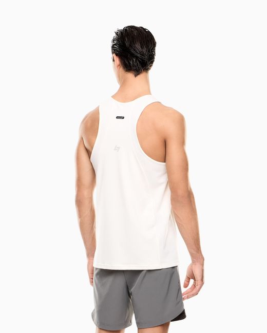 EA7 White Dynamic Athlete Tank Top for men