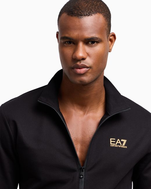 EA7 Core Identity Trainingsanzug Aus Baumwolle in Black für Herren
