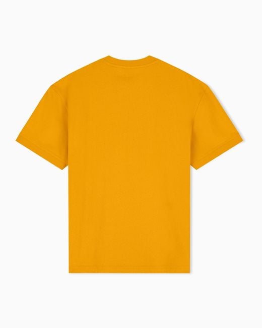 EA7 Yellow Oversized T-Shirt Logo Series for men