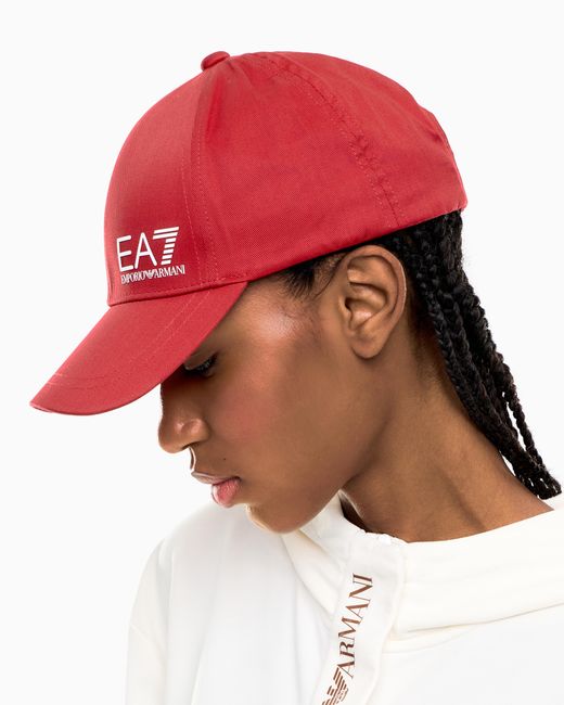 EA7 Red Logo Cap