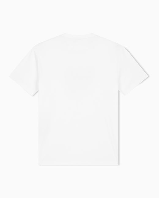 EA7 White Regular Fit T-Shirt Lux Identity for men