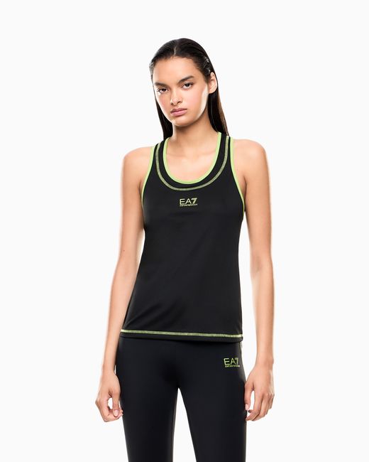 EA7 Black Dynamic Athlete Tanktop Aus Ventus7-Funktionsgewebe