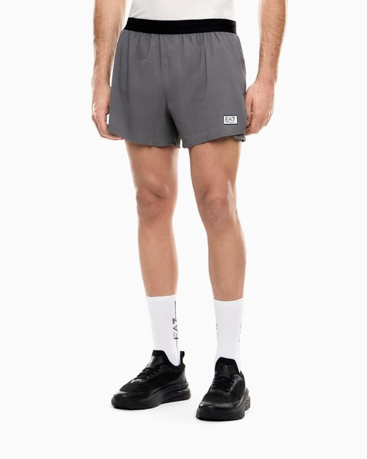 EA7 Gray Dynamic Athlete Shorts for men