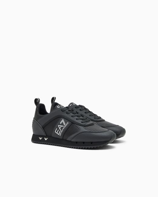 EA7 Black Sneakers And Carbon
