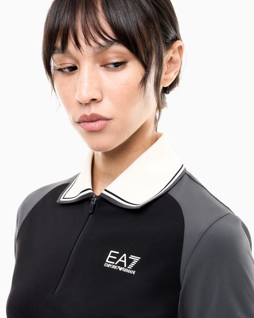 EA7 Black Polo Shirt Golf Pro Regular Fit