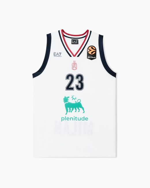 EA7 White Olimpia Milano Championship 25/26 Replica Jersey for men