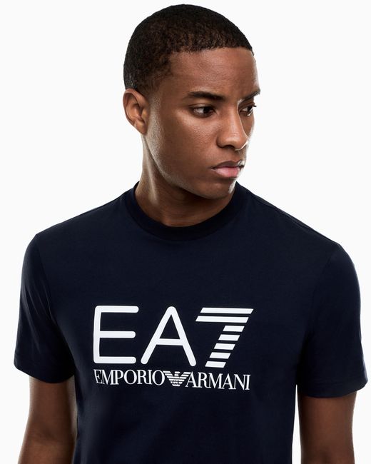 T-Shirt Core Identity di EA7 in Blue da Uomo