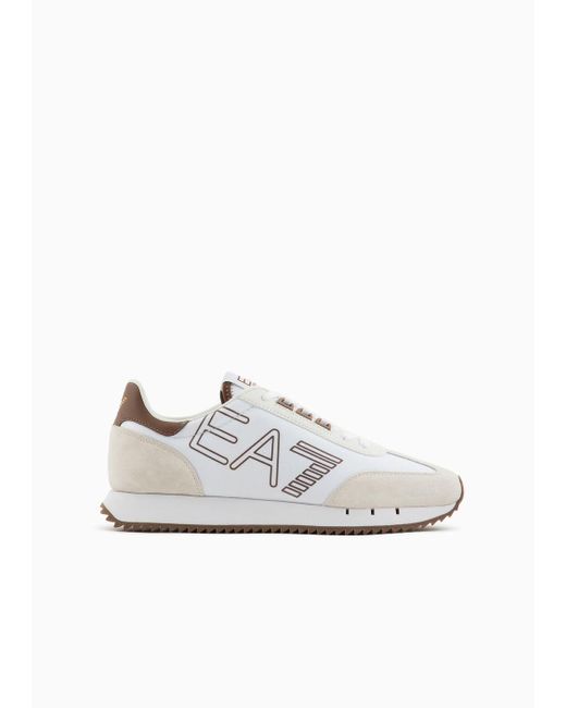 EA7 Black And White Vintage Sneakers