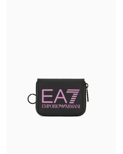 Portafoglio Con Maxi Logo di EA7 in White