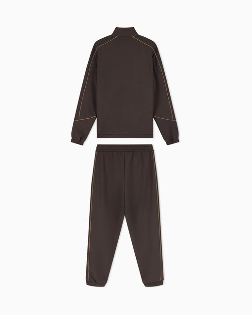 EA7 Gray Tracksuit Soccer Regular Fit for men