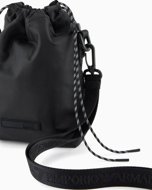 EA7 Black Mini-Beuteltasche Aus Funktionsgewebe