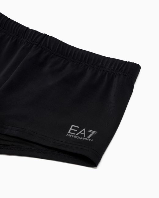 Costume Bagno Slip Con Coulisse di EA7 in Black da Uomo