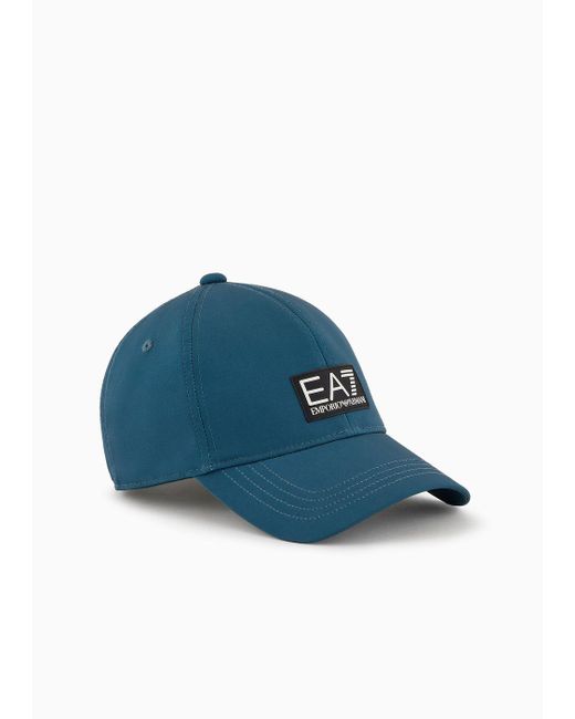 EA7 Blue Recycled-fabric Baseball Cap