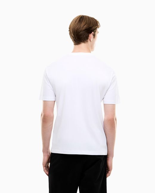 EA7 White T-Shirt Visibility Regular Fit for men