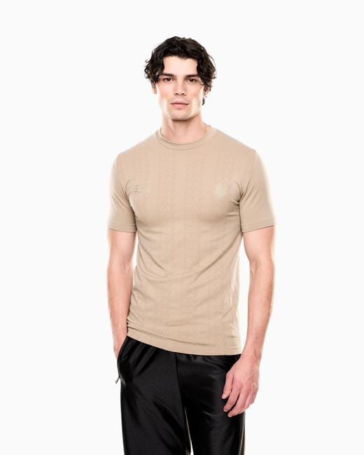 EA7 Natural Soccer T-Shirt for men