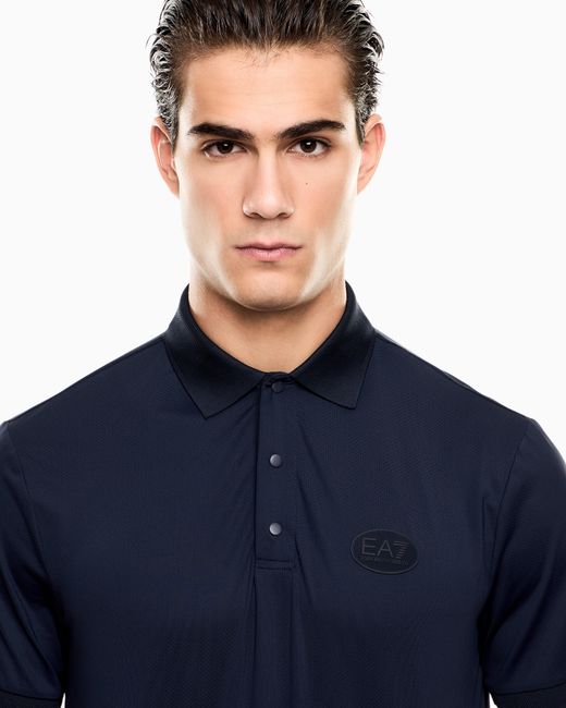 EA7 Blue Golf Pro Polo Shirt for men