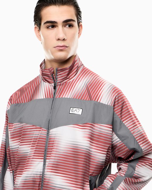 EA7 Red Dynamic Athlete Tracksuit for men