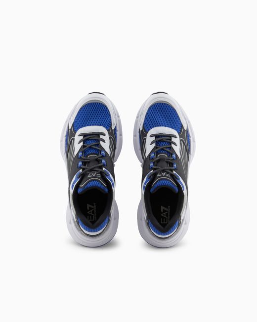 Sneakers Crave Monogram di EA7 in Blue