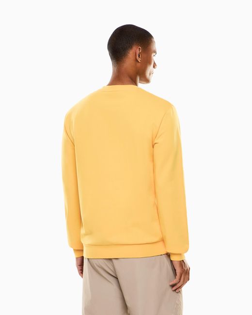 EA7 Yellow Slim Sweatshirt Core Identity for men