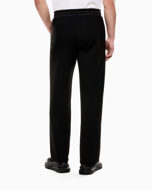 EA7 Label Hose Aus Einer Viskose-Mischung in Black für Herren