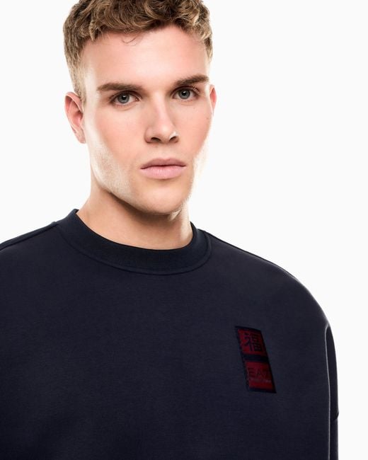 EA7 Blue Lunar New Year Sweatshirt for men