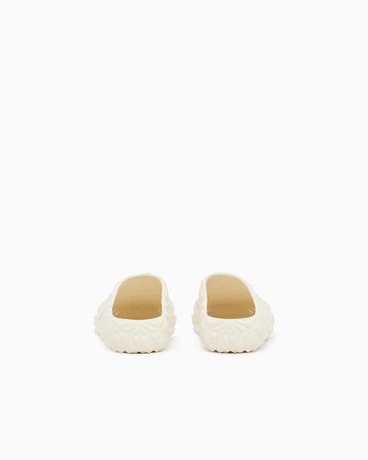 EA7 White Prisma Sliders